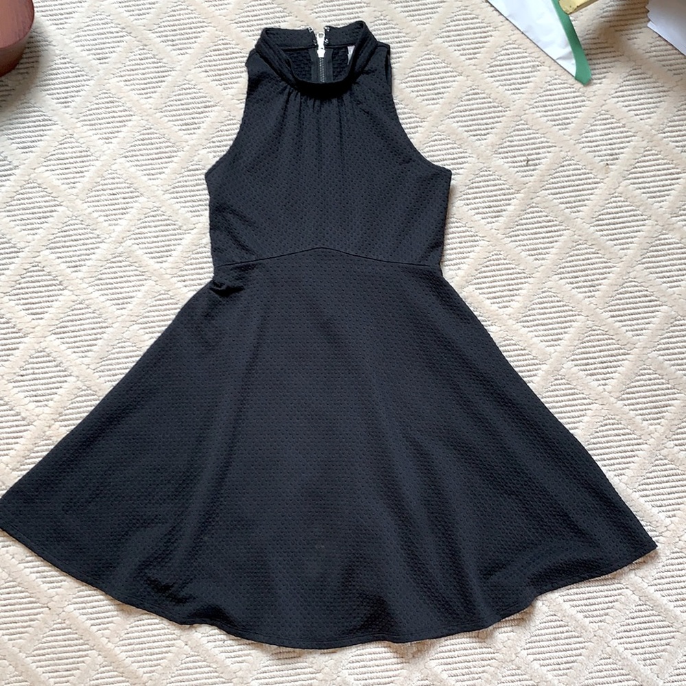 Free People high neck a line mini dress